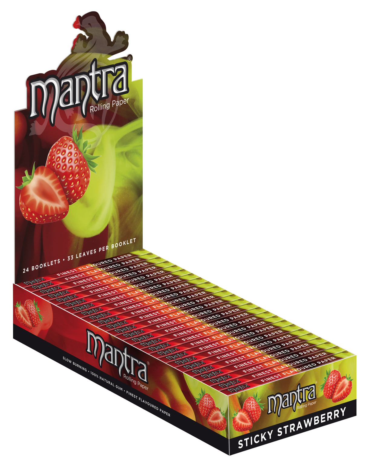 Mantra Rolling Papers Strawberry 1 1/4 (33 Leaves)