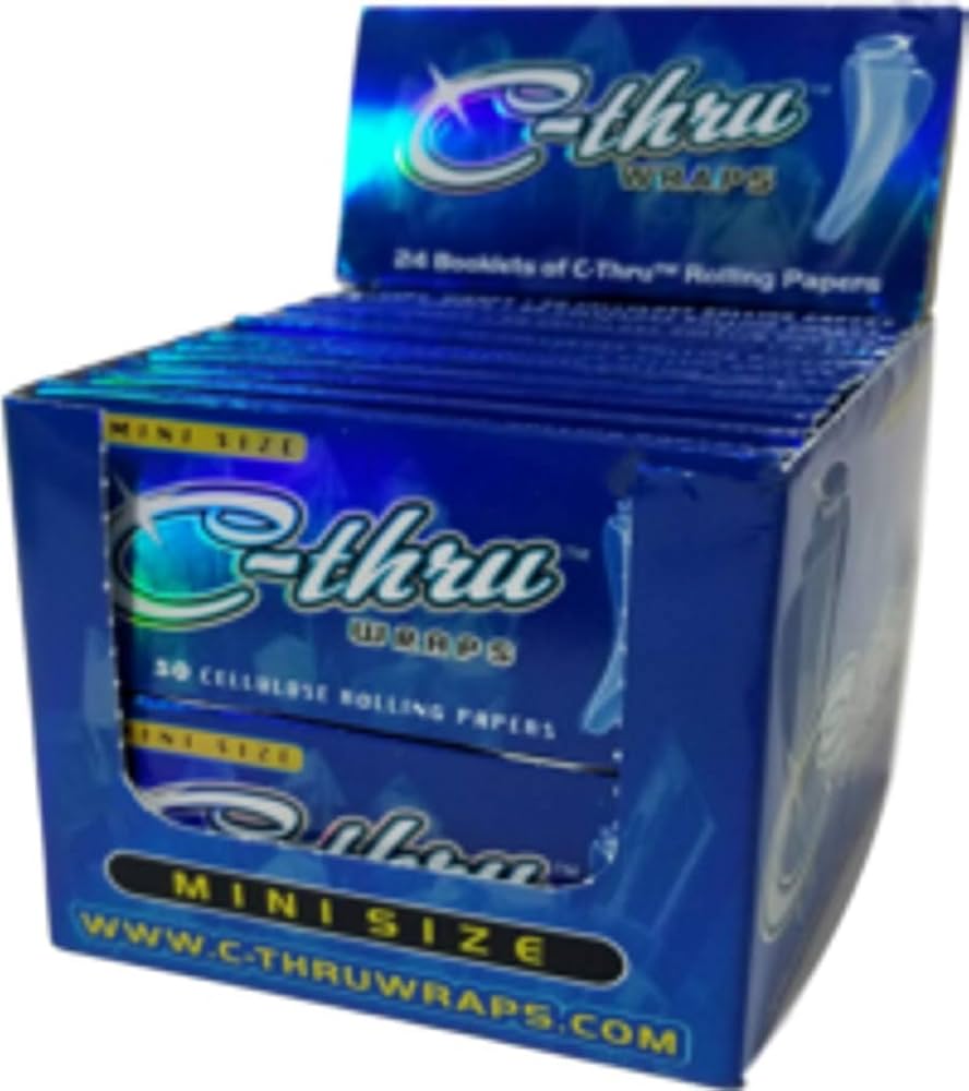 C-Thru Clear Rolling Papers Mini 1 1/4 (50 Leaves)