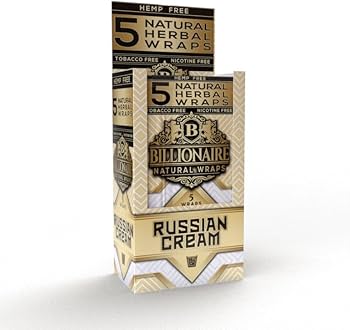 Billionaire Herbal Wraps Russian Cream (5 Wraps Per Pouch) - Made from Tea