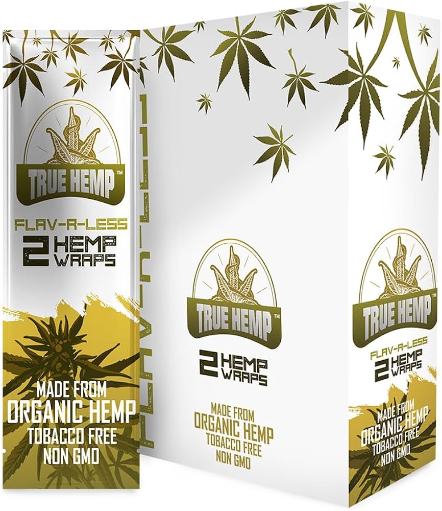 True Hemp Wraps Flav-R-Less (2 Wraps Per Pouch)