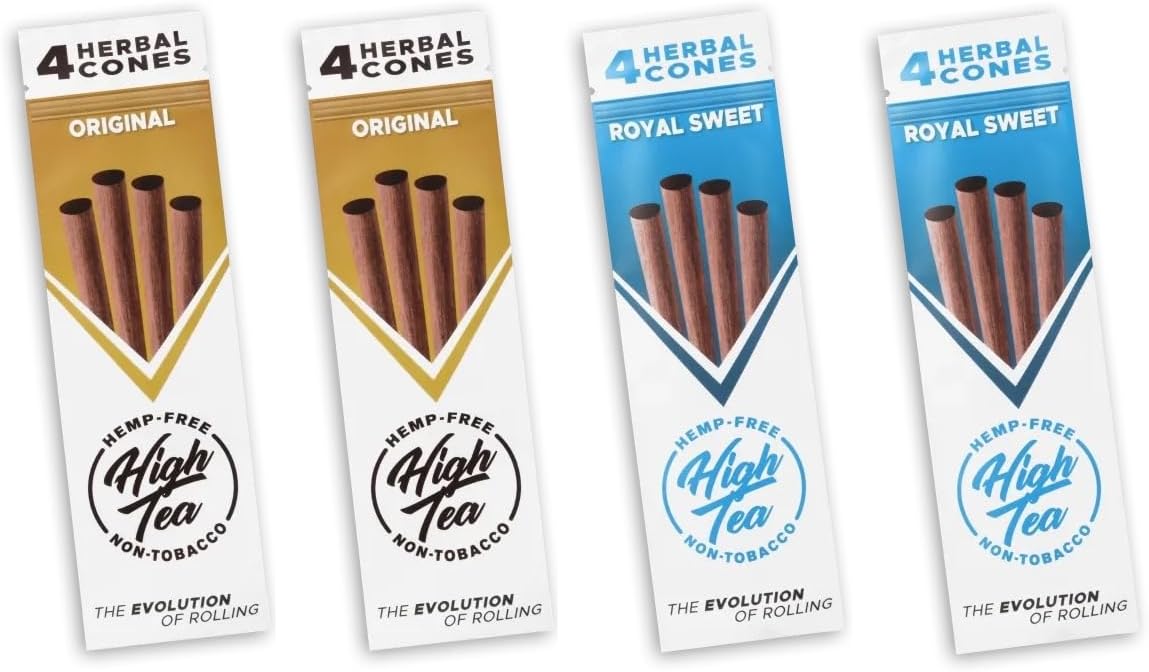 High Tea Herbal Cones Royal Sweet & Original (4 Cones Per Pouch)