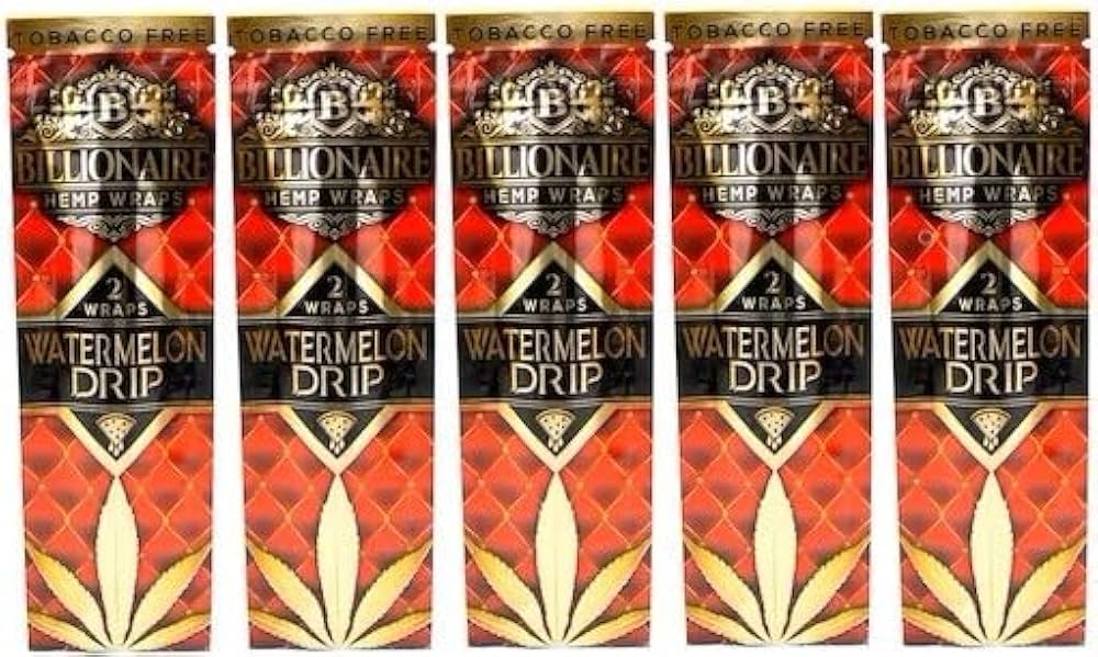 Billionaire Hemp Wraps Watermelon Drip 2ct