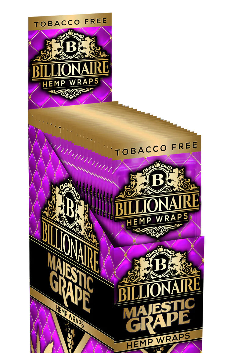 Billionaire Hemp Wraps Majestic Grape 2ct