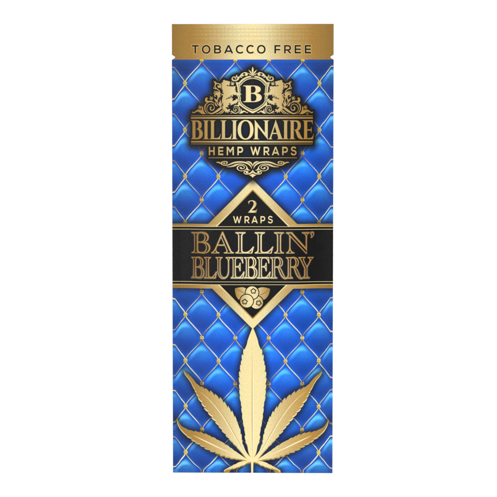 Billionaire Hemp Wraps Ballin' Blueberry 2ct
