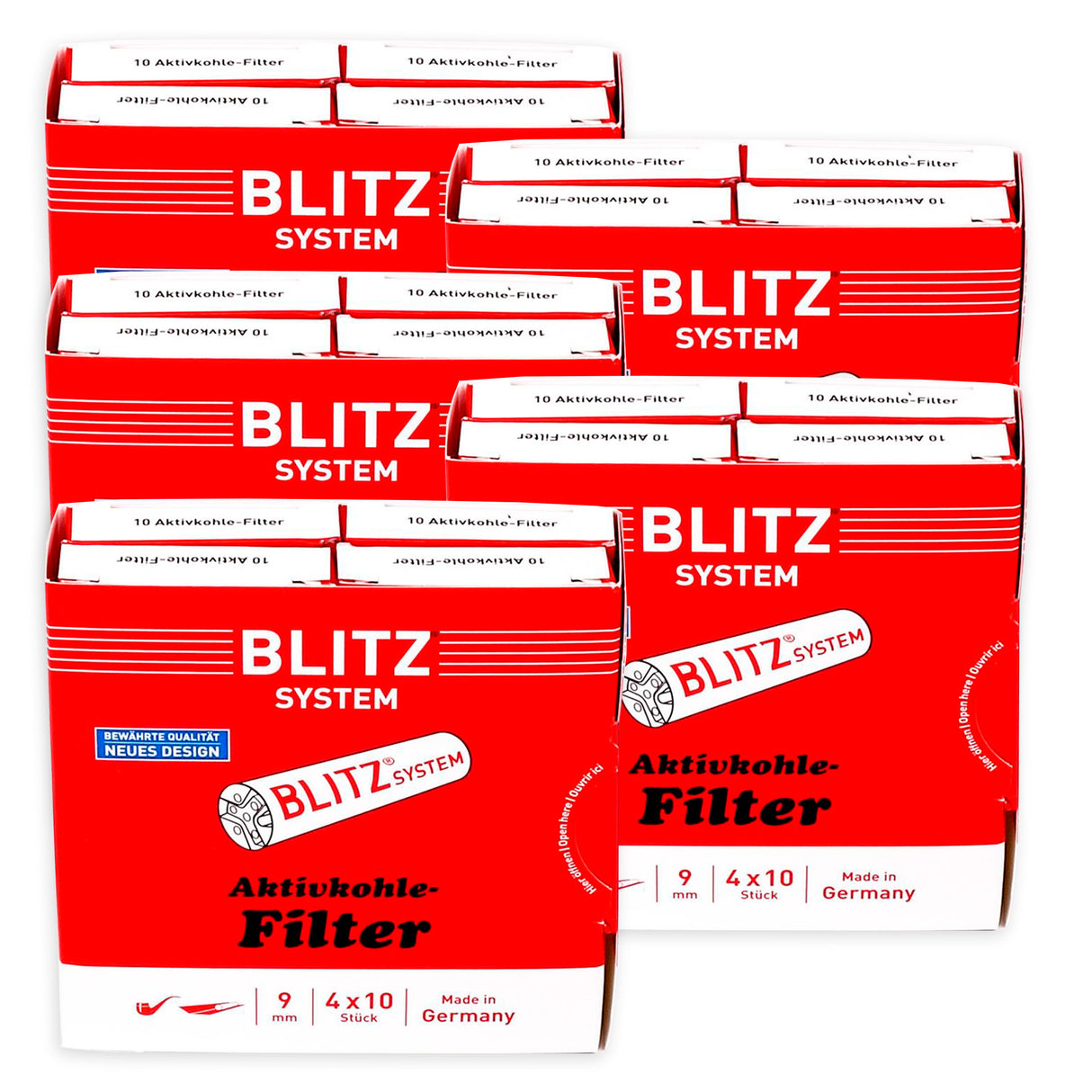 Blitz Activated Charcoal Filters 9mm
