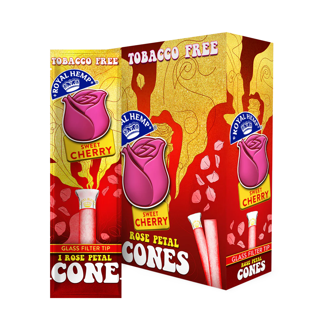 Blunts 'n Roses Cones Sweet Cherry (1 Cone Per Pouch) - Made from Rose Petals