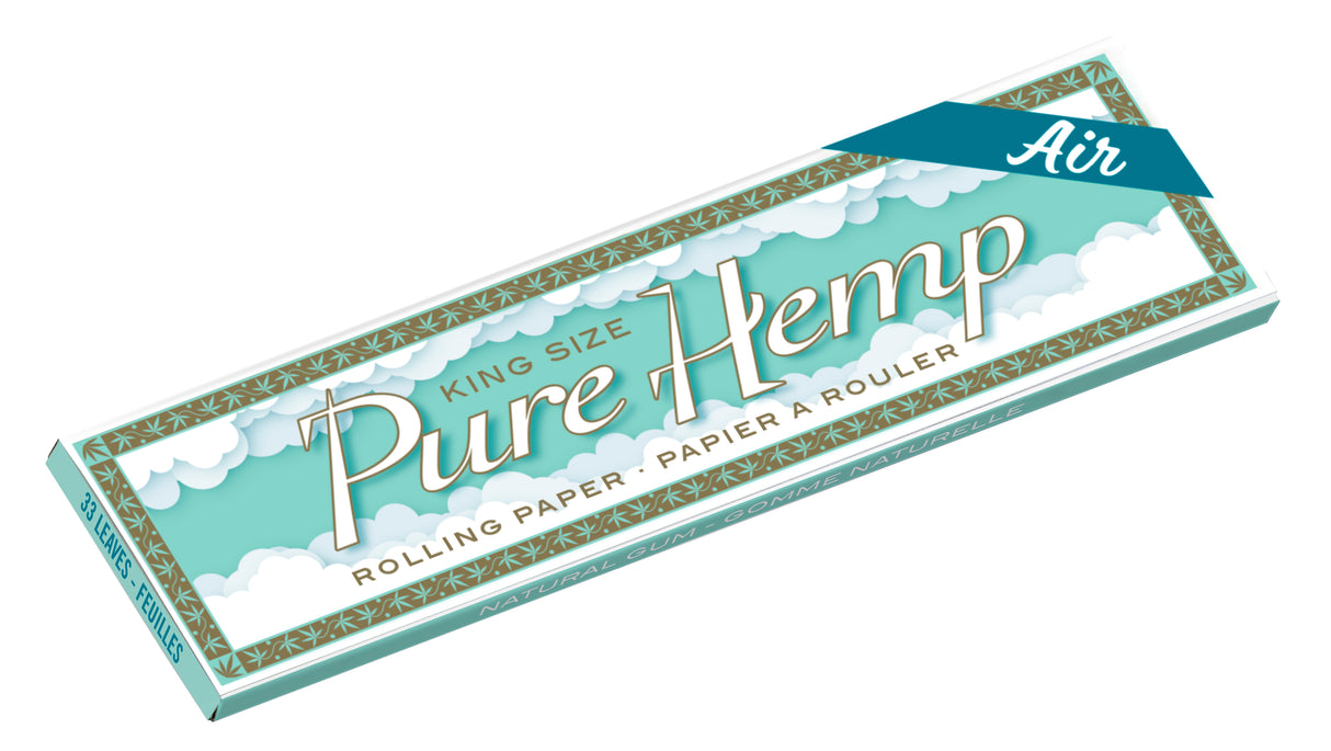 Pure Hemp Rolling Papers Air King Size (33 Leaves)