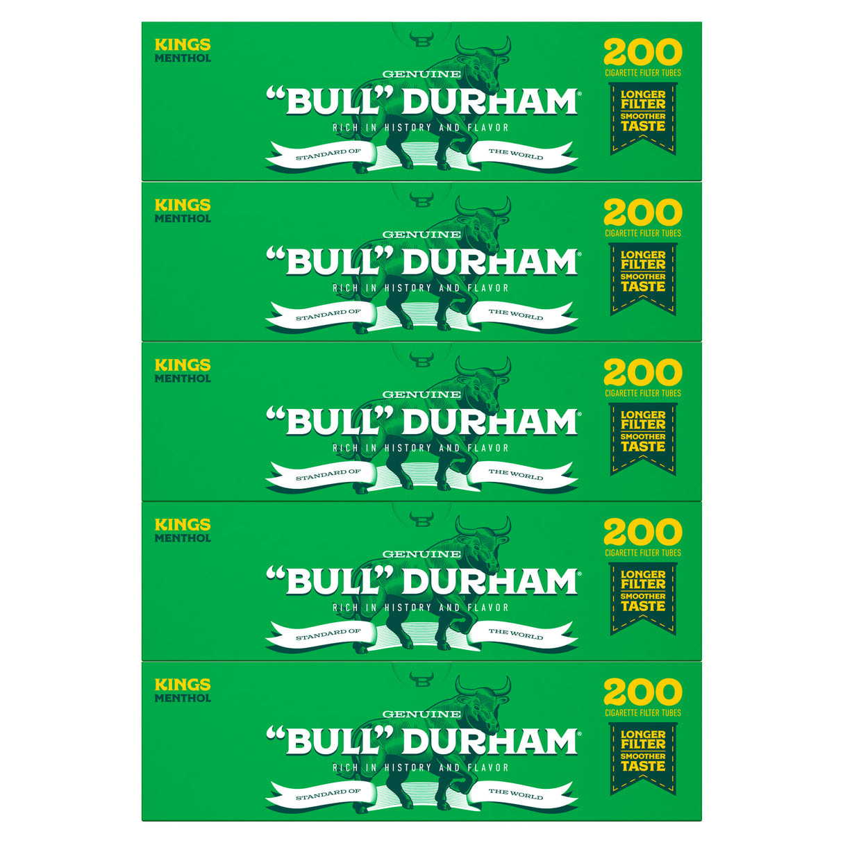 Bull Durham Cigarette Tubes Menthol King Size 200ct (5)
