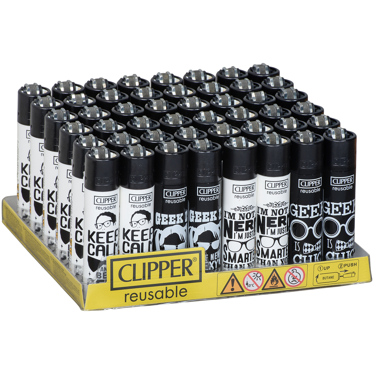 Clipper Lighters Classic Size Nerd Sentences