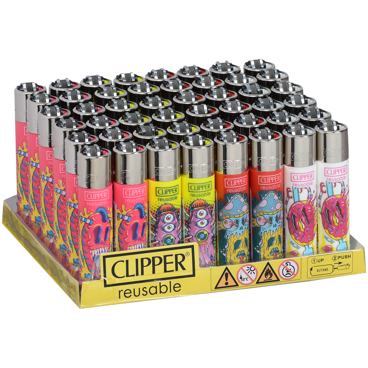 Clipper Lighters Classic Size Psyko Monsters