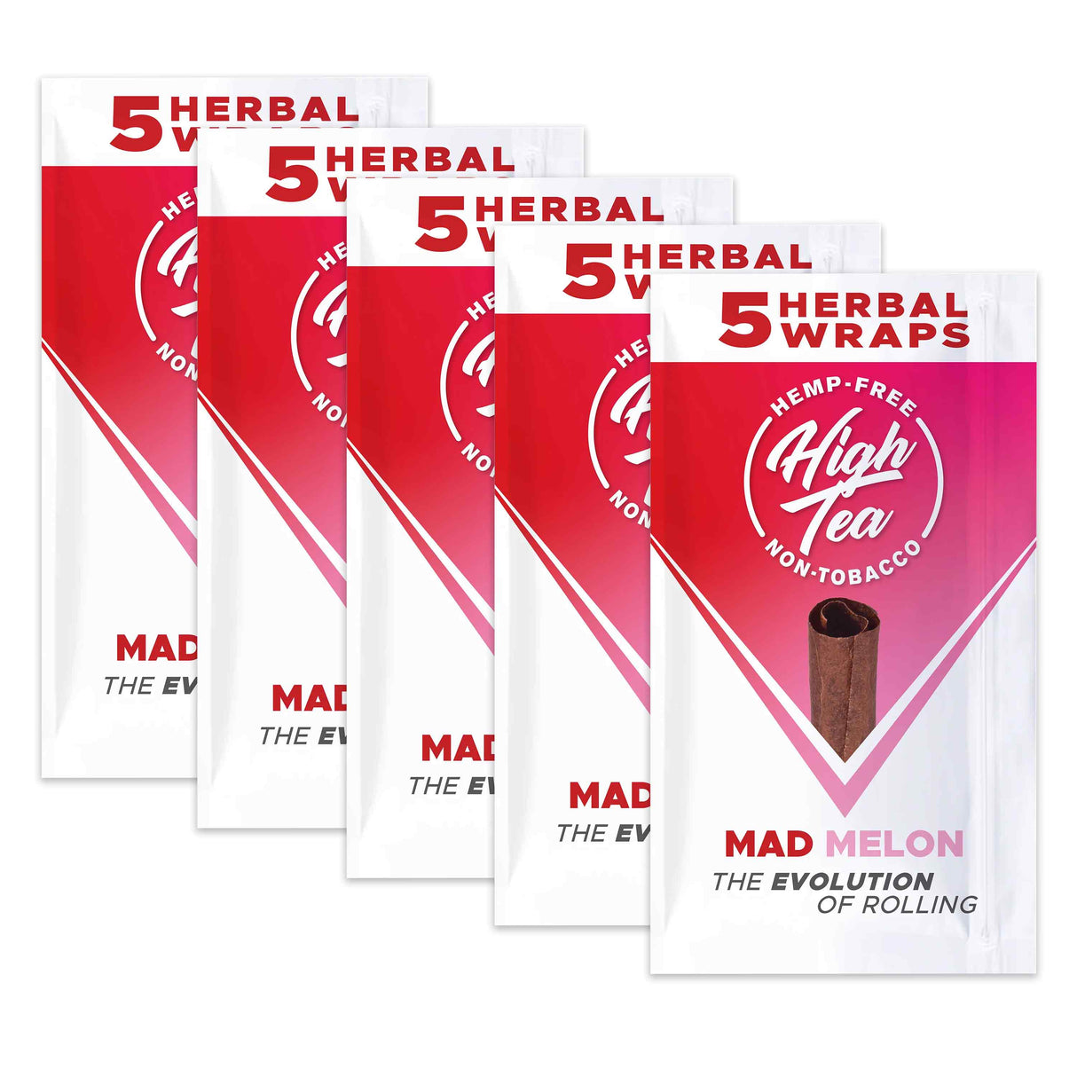 High Tea Herbal Wraps Mad Melon (5 Wraps Per Pouch)