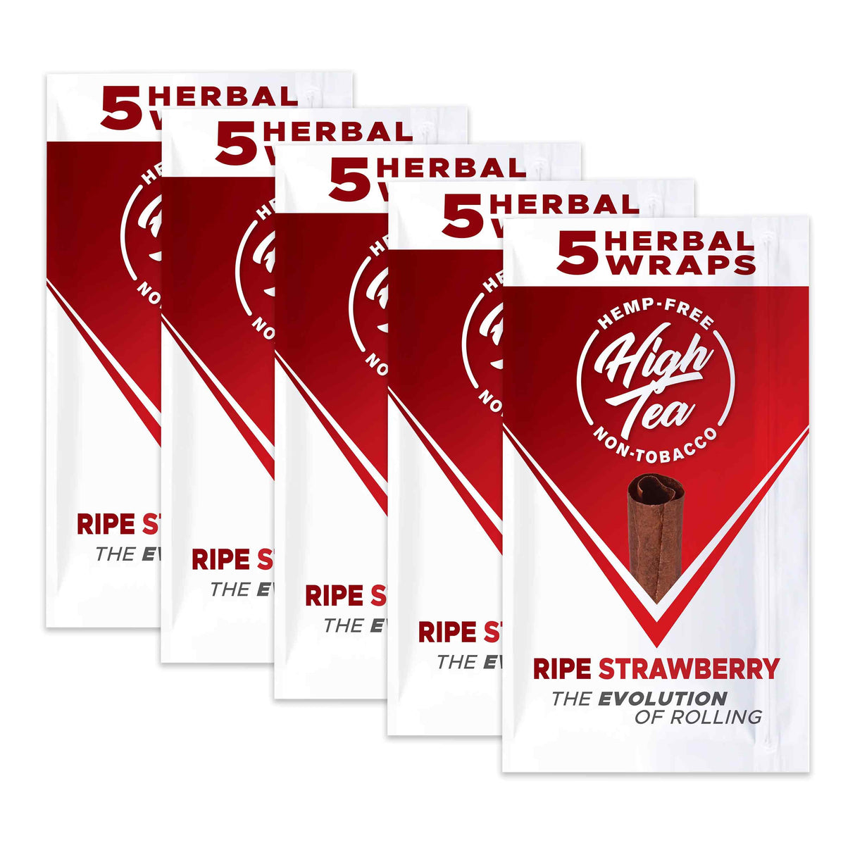 High Tea Herbal Wraps Ripe Strawberry (5 Wraps Per Pouch)