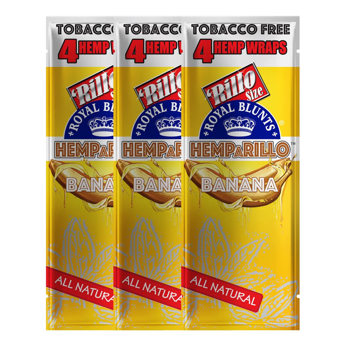 Hemparillo Hemp Wraps Banana (4 Wraps Per Pouch)