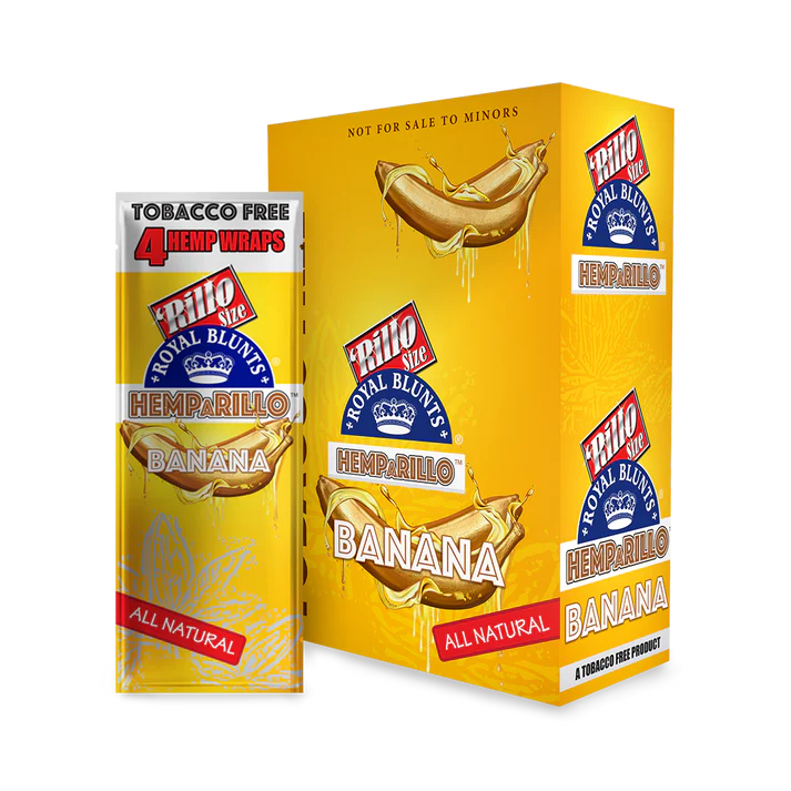 Hemparillo Hemp Wraps Banana (4 Wraps Per Pouch)