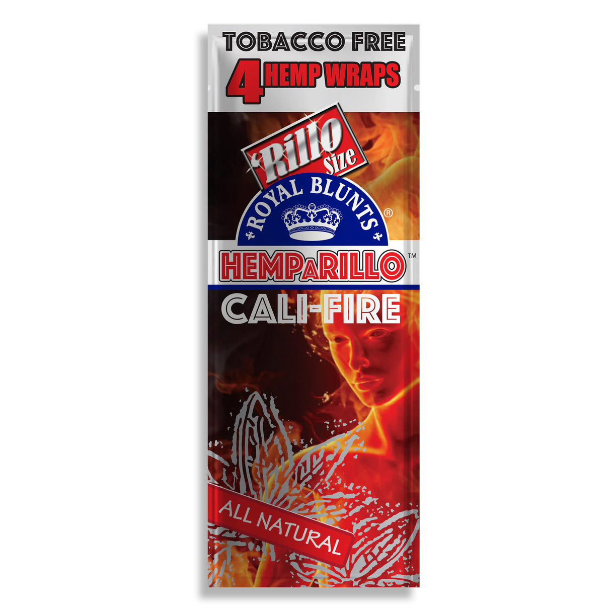 Hemparillo Hemp Wraps Cali-Fire (4 Wraps Per Pouch)