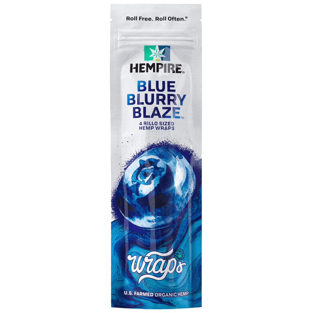 Hempire Hemp Wraps Blueblurry Blaze 4ct