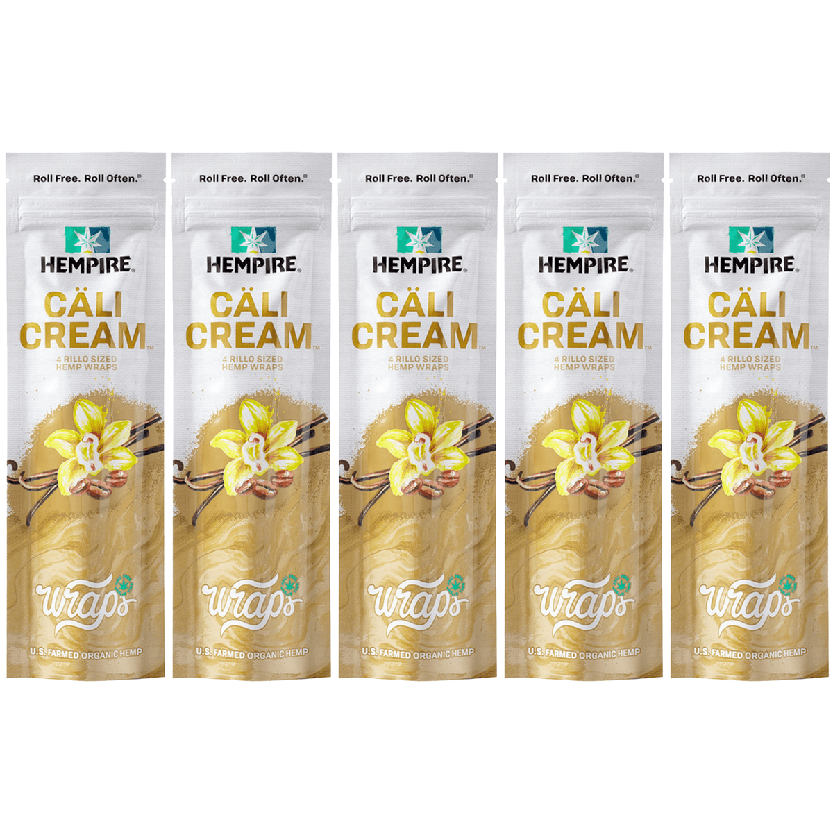Hempire Hemp Wraps Cali Cream 4ct