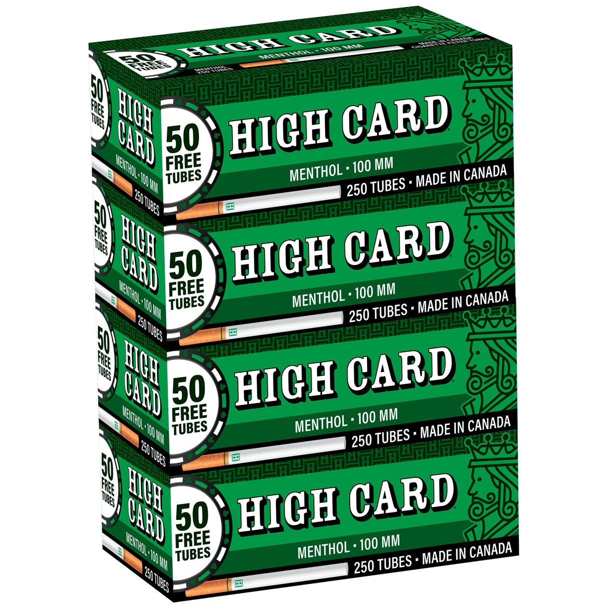 High Card Tubes Menthol 100mm