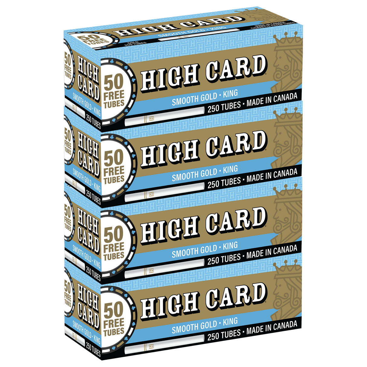 High Card Tubes Gold (Light) King Size