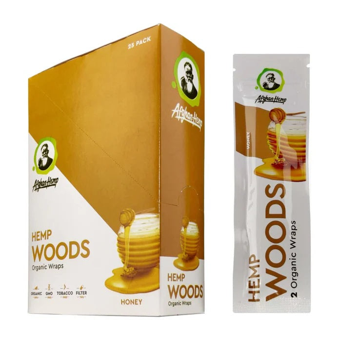 Afghan Hemp Wraps Hemp Woods Honey 2ct