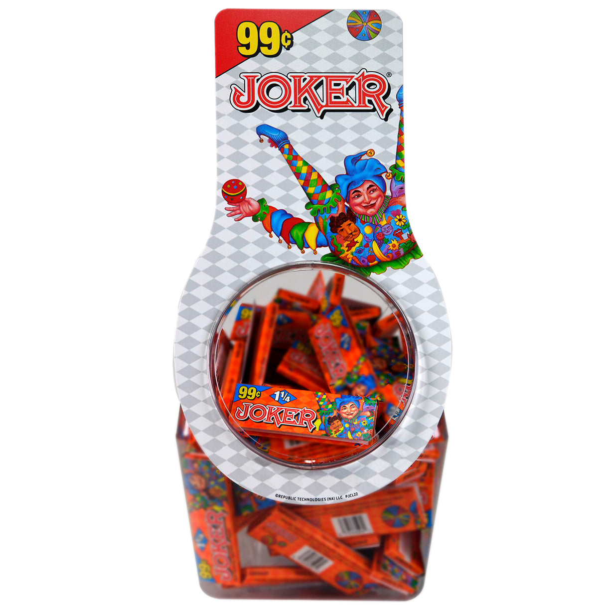 Joker Rolling Papers Orange Bulk 1 1/4 Pre-Priced Bowl (72 Booklets)