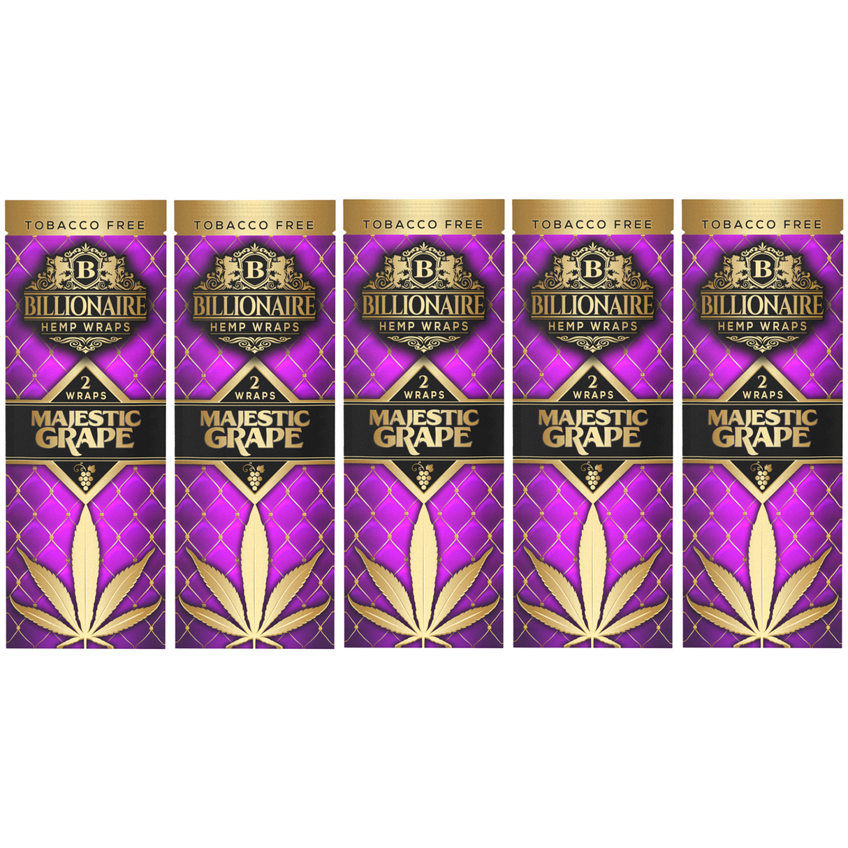 Billionaire Hemp Wraps Majestic Grape 2ct