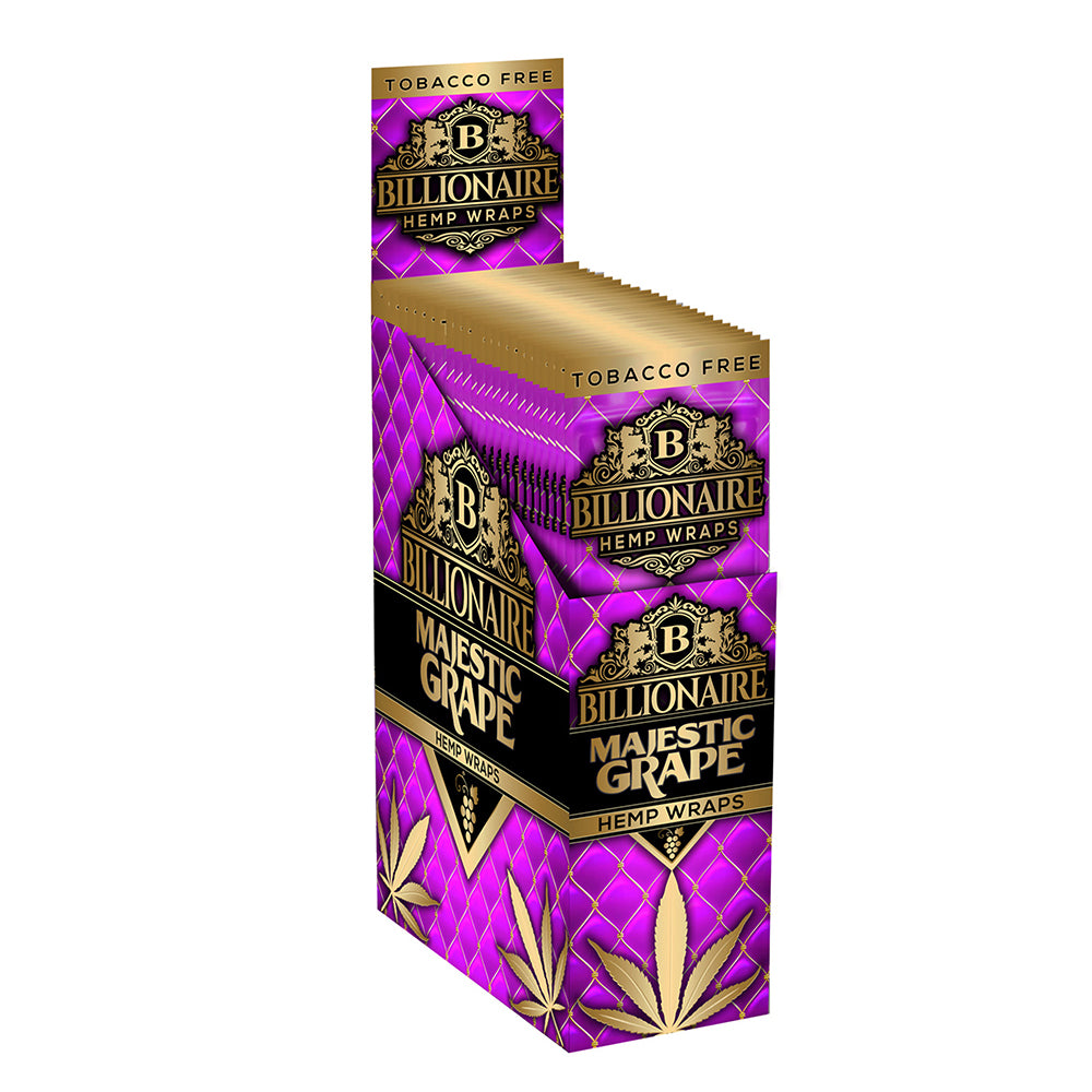 Billionaire Hemp Wraps Majestic Grape 2ct