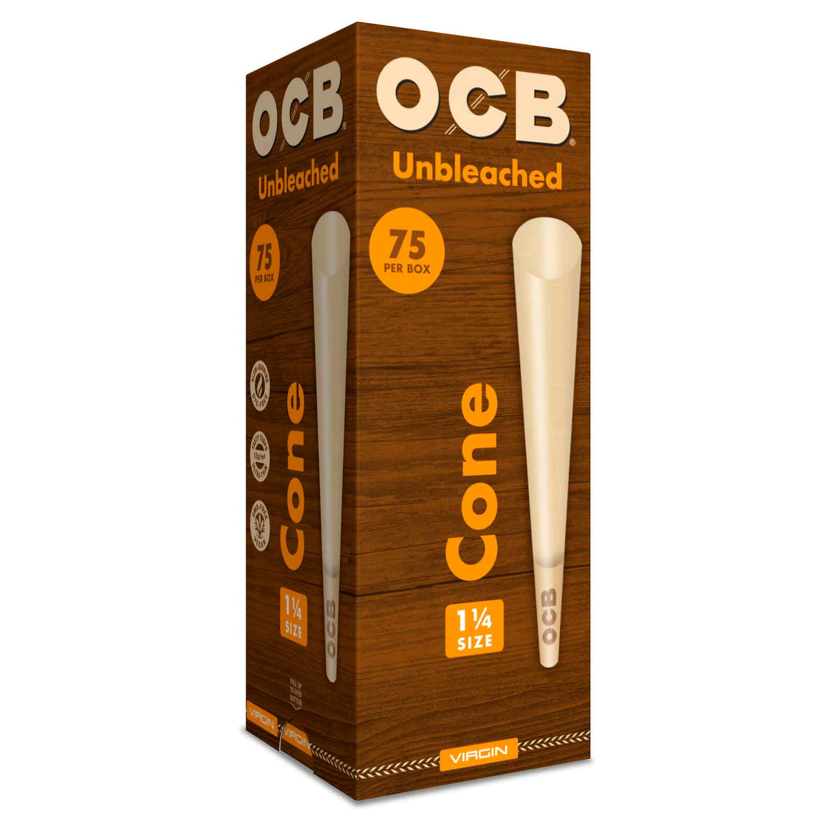 OCB Cone Tower Virgin (Unbleached) 1 1/4
