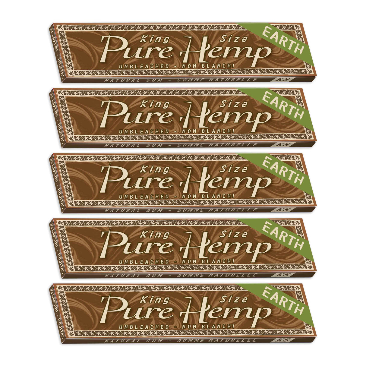 Pure Hemp Rolling Papers Earth King Size (33 Leaves)