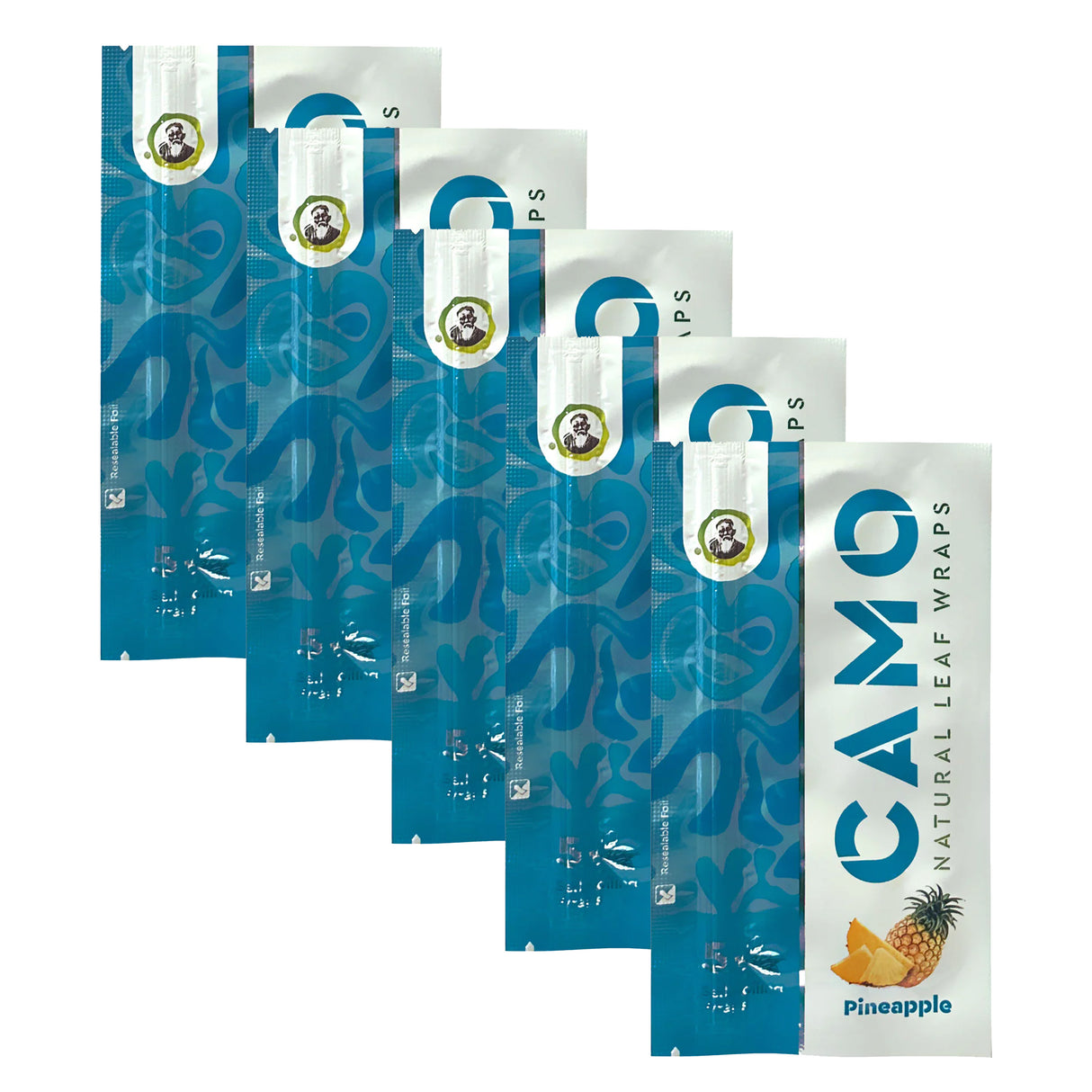 Camo Herbal Wraps Pineapple 5ct