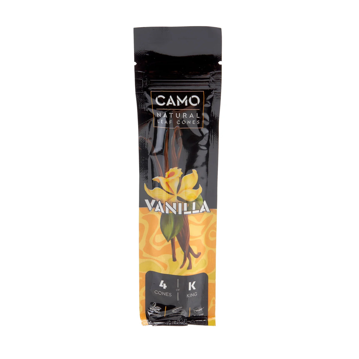 Camo Cones Vanilla King Size (4 Wraps Per Pouch)