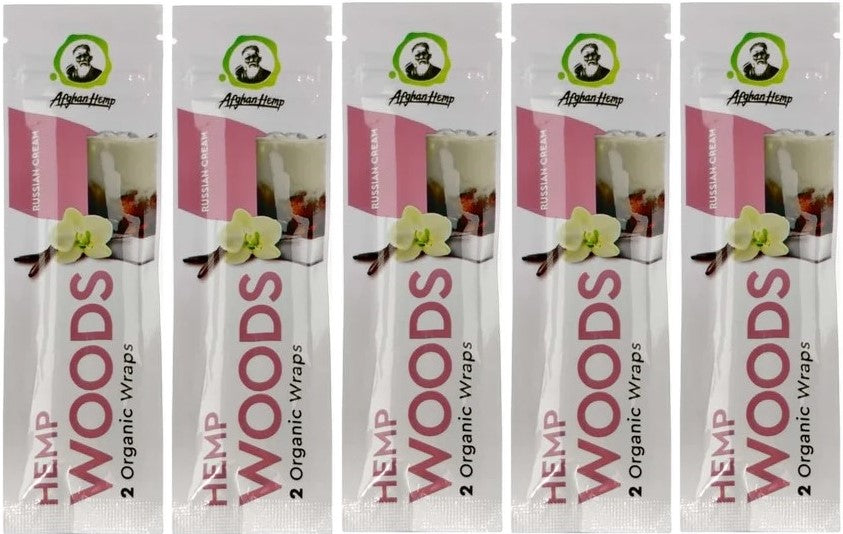 Afghan Hemp Wraps Hemp Woods Russian Cream (2 Wraps per Pouch)