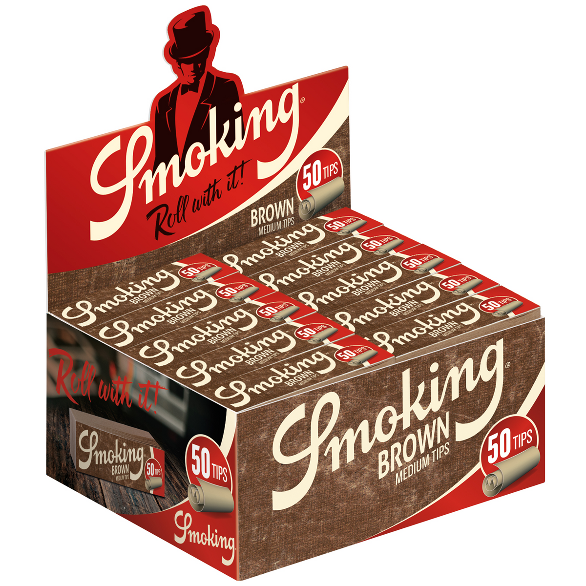 Smoking Brand Brown Tips 1 1/4 (Medium)