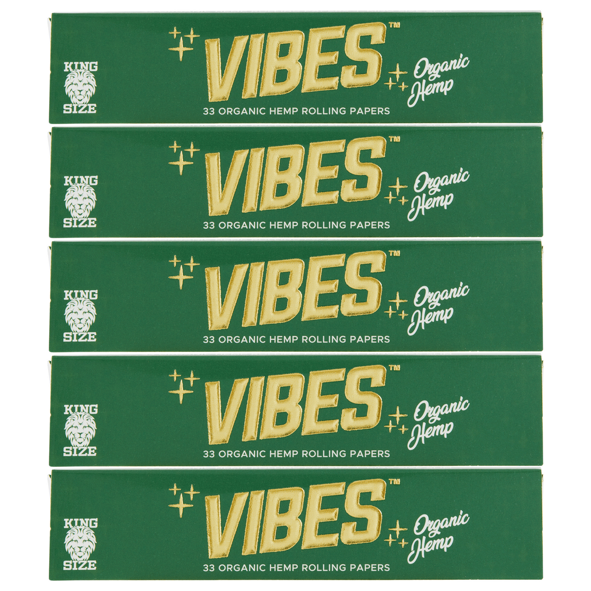 VIBES Rolling Papers Organic Hemp King Size (33 Leaves)