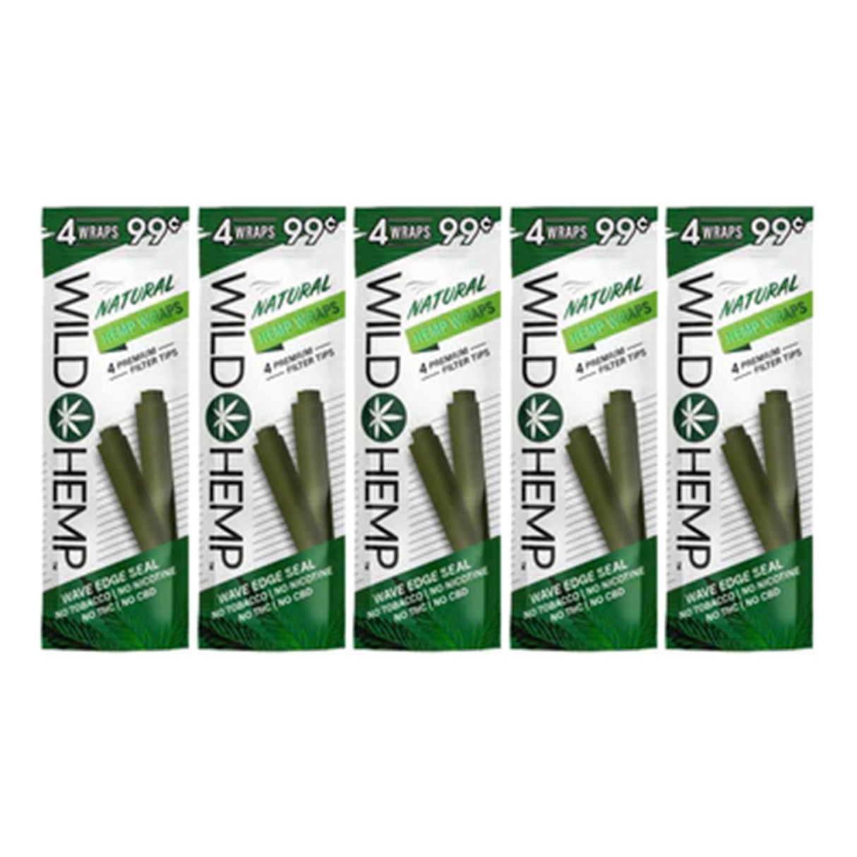 Wild Hemp Wraps Natural (4 Wraps Per Pouch)
