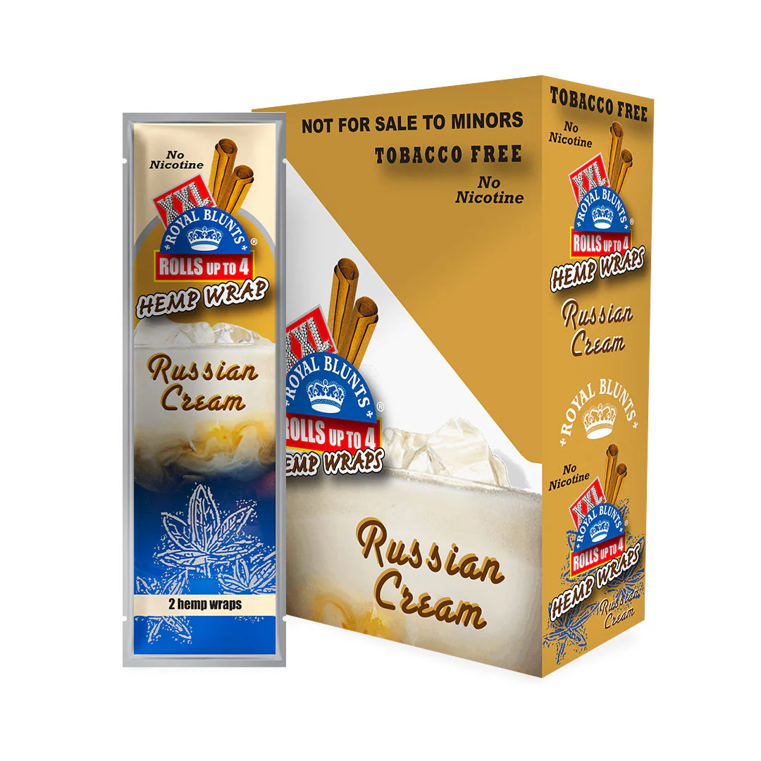 XXL Hemp Wraps Russian Cream (2 Wraps Per Pouch)