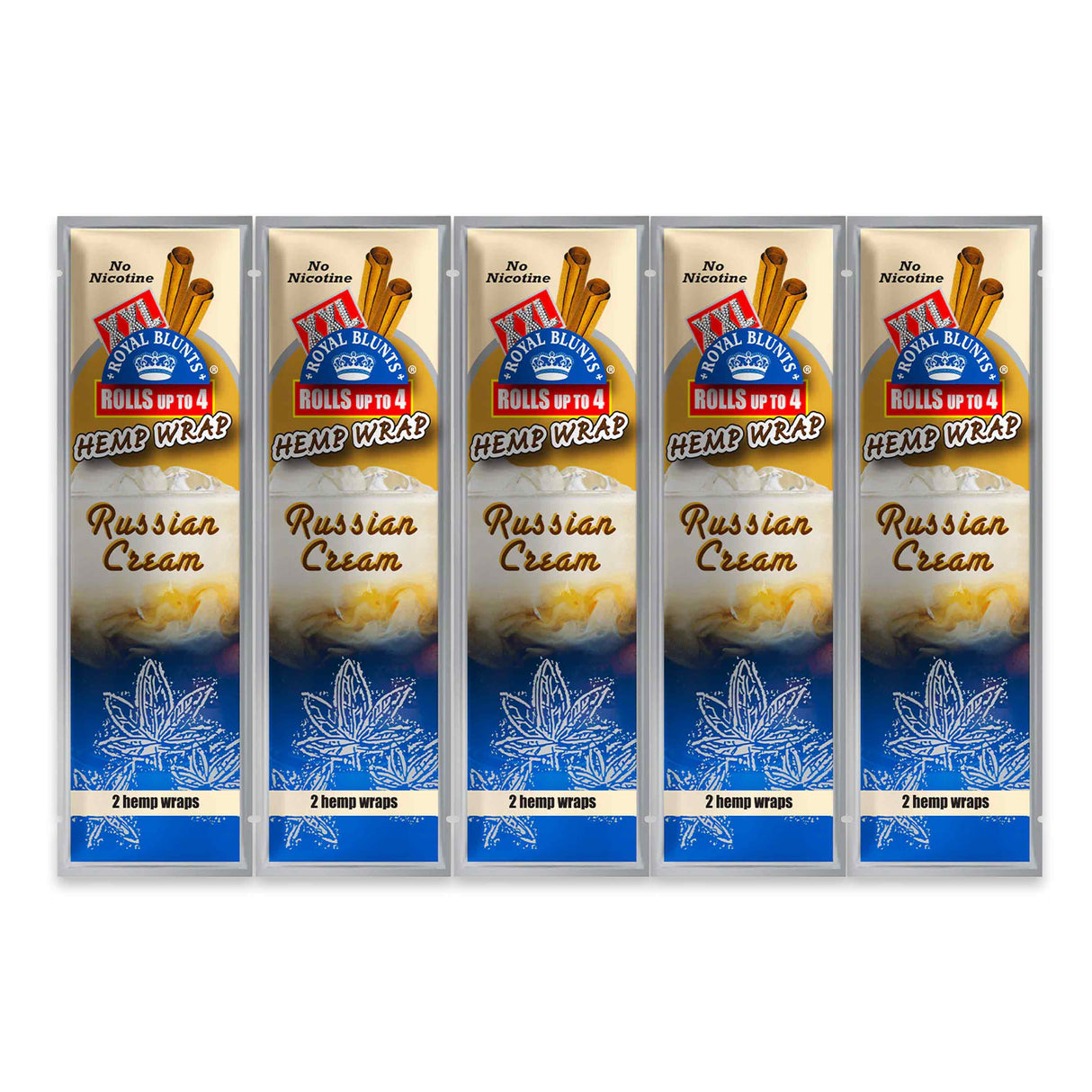 XXL Hemp Wraps Russian Cream (2 Wraps Per Pouch)