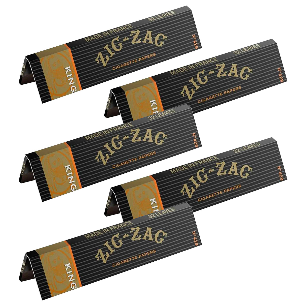 Zig-Zag Rolling Papers Orange King Size (32 Leaves)