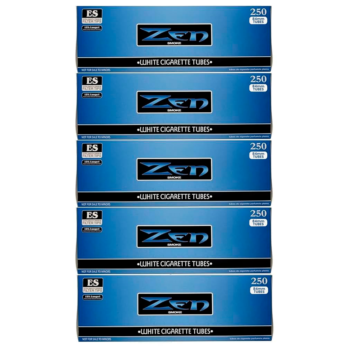 Zen Cigarette Tubes Light King Size 250 Tubes