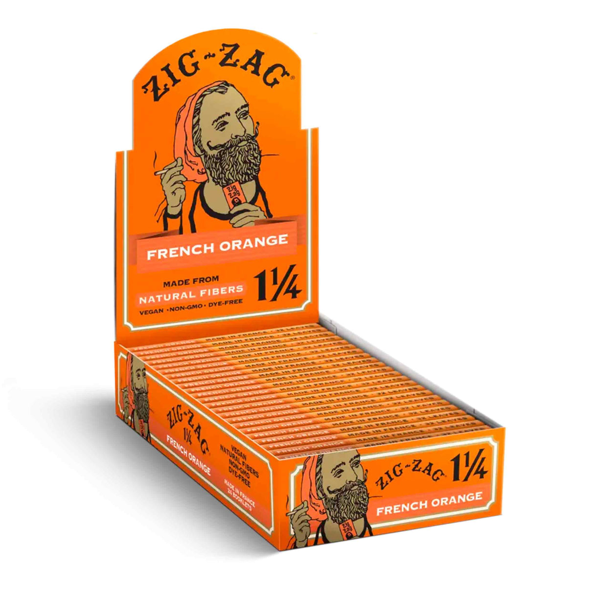 Zig-Zag Rolling Papers French Orange 1 1/4 (32 Leaves)