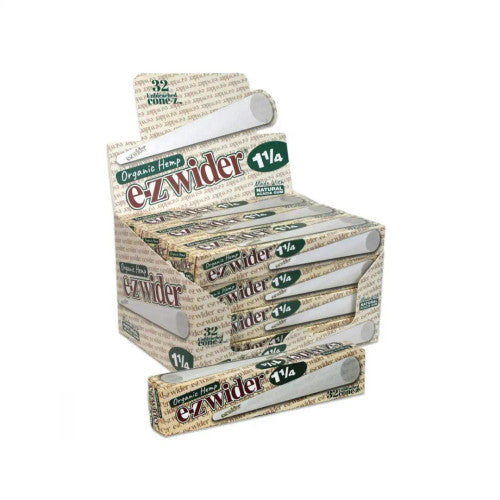 E-Z Wider Cones Organic Hemp Cones 1 1/4 32ct