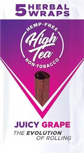 High Tea Herbal Wraps Juicy Grape (5 Wraps Per Pouch)
