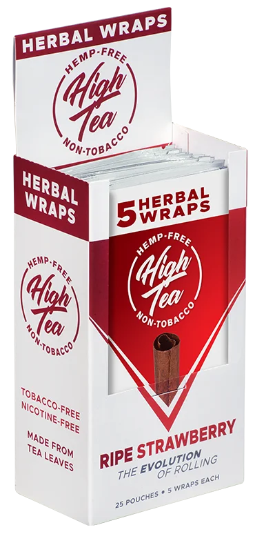 High Tea Herbal Wraps Ripe Strawberry (5 Wraps Per Pouch)