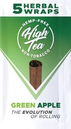 High Tea Herbal Wraps Green Apple (5 Wraps Per Pouch)