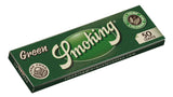 Smoking Brand Rolling Papers Green 1 1/4 Size (50 Leaves)