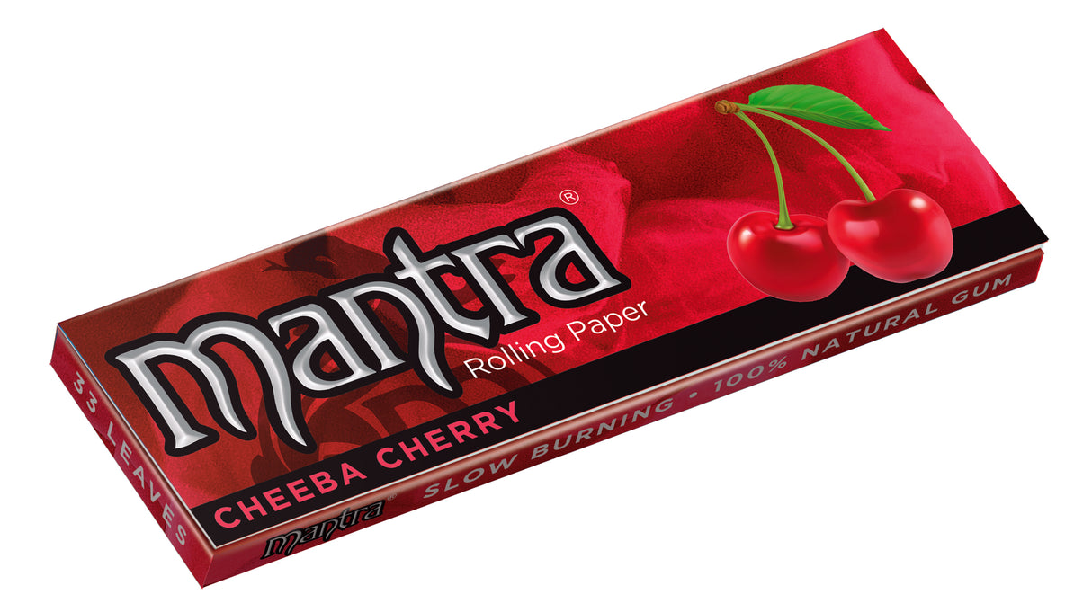Mantra Rolling Papers Cherry 1 1/4 (33 Leaves)
