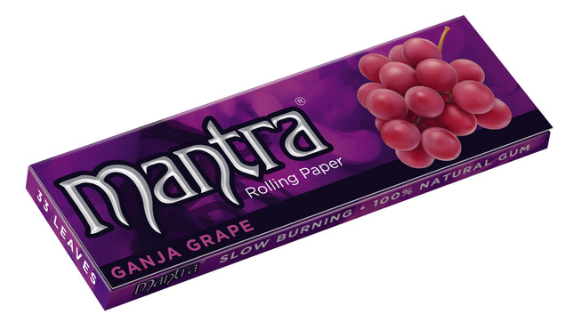 Mantra Rolling Papers Grape 1 1/4 (33 Leaves)