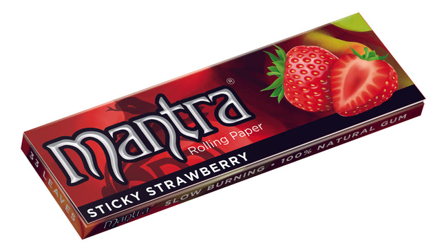 Mantra Rolling Papers Strawberry 1 1/4 (33 Leaves)