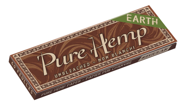 Pure Hemp Rolling Papers Earth Single Wide (60 Leaves)