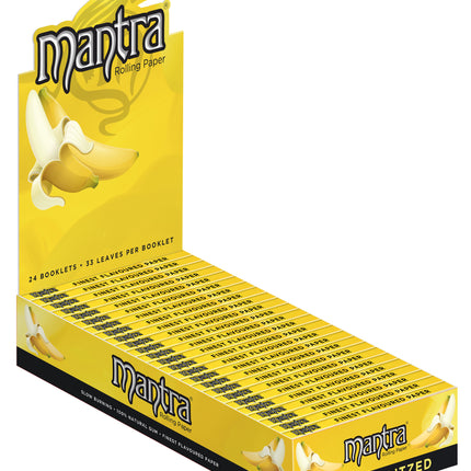 Mantra Rolling Papers Banana 1 1/4 (33 Leaves)